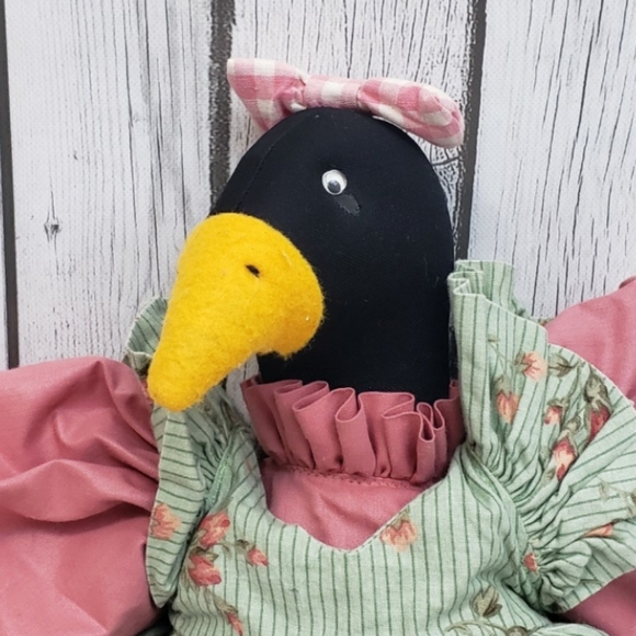 Primitive Vintage Style Dressed Lady Duck - Picture 4 of 7